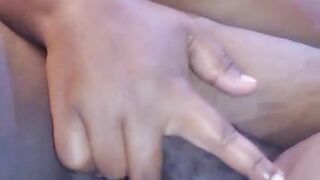 Ebony black thick big beautiful woman pornstar masturbating for your enjoyment see red for full movie