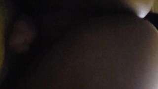 Large black twerking on cock