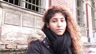 GERMAN SCOUT - LATIN BLACK TEEN TEMPT TO EYE ROLLING CLIMAX SEX AT PICKUP CASTING