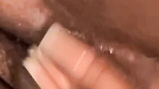 Playing with my moist twat