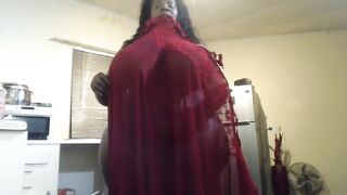 Huge Afro Mum Stripteasing (Exclusives On Fancentro)