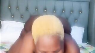 Afro Black Stacy420 Likes Riding Her Lengthy Ebony Wang In Her Juicy Vagina