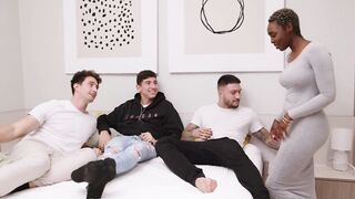 Sinless Black Craves To Fulfill Her Dream Of Being The Star Of A Wild Group sex