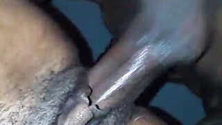 Black's taut snatch getting banged