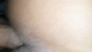 Black thot beauty takes cum in butt