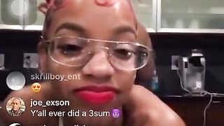 Rozay Flashing Tits and Twerking with Thick Bitch Lele Brooklyn