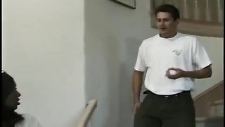 Ebony nurse visits her pacient