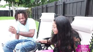 This babe wanted his rod in her throat so bad