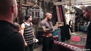 precious black gets group-fucked raw