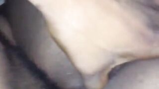 Black teen pair doggy position