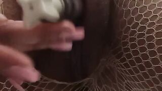 Up close love button pumped and vagina play