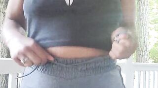 Black outside pee