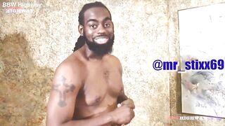 when her spouse leaves this big beautiful woman likes to take all of Mr. Stixxx ebony rod