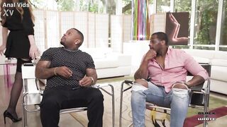 Jillian Janson drilled and double penetration'ed by 2 ebony businessmen BIW006