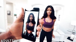 Lacey London Caught in Ripped Yoga Panties & Creampied by Step-Brother!