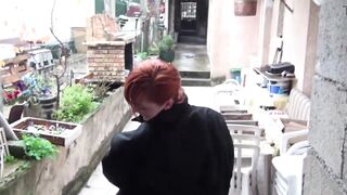 Gorgeous redhead gets double permeated in the SADOMASOCHISM room