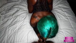 Thick ebony hoe getting banged at the telly by BBC thug