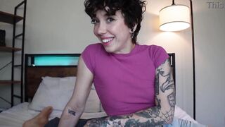 Most excellent Ally's Sexy Tatted Girlfriend Salem Nox Seduces U