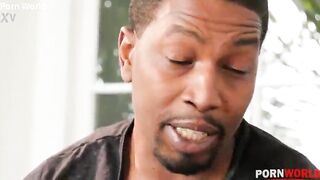 Breasty blond Jessa Rhodes screws large ebony weenie in XXX interracial scene GP1257