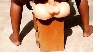 Ebony black mother i'd like to fuck playing with toy
