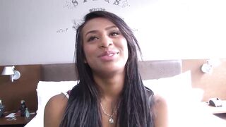 CARNEDELMERCADO - (Indira Uma, Alex Moreno) - Brunette hair Black Latin chick Colombiana Has Her Ideal Large Booty Oiled And Her Cunt Banged