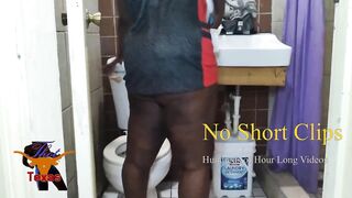 Wobbling Large Ass Black with Thick Haunches BTS