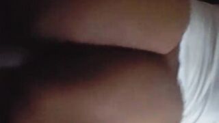 Black teen throwing that large butt on my bbc