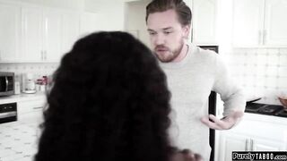 18yo black teen gf and her bf broke up 'cuz shes not ready to do anal.This babe craves him back and suggests her anal virginity to him.1st that babe sucks off his biggest thick penis in advance of this guy can put it in her constricted booty.After this gu