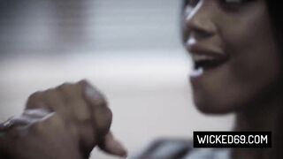 Hawt Black Sweetheart Gets Her Juicy Vagina Railed Hard - August Skye