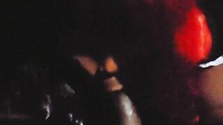 Harley Quinn Black Cosplayer Sucks Penis at Con