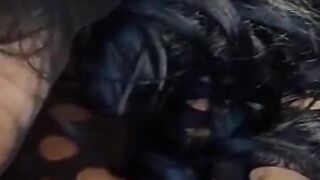 Black in a hotel sucking on a large sex toy,Twerking, Melons, Hawt underware, nylons & heels hot boots