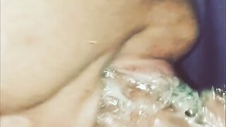 Soaked Plunger Jaw In Color!! ASMR ORAL-JOB