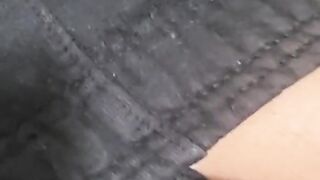 No touch climax with Massage gun cumblast