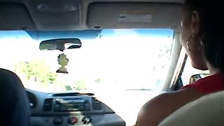 Big ass black chick sucking a brother dry