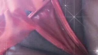 Black Dominatrix-bitch Teases Clitoris and Edges