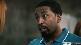 Large breasts stepmom seduces her stepdaughters ebony bf into a trio.The curvy mother i'd like to fuck sucks his wang and the small redhead licks her twat as shes screwed