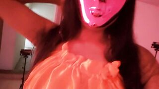 PARTICULAR HALLOWEEN MOVIE SCENE!! WE DID IT JOINTLY, PUT ON MASKS AND STARTED TOUCHING EROTICLY