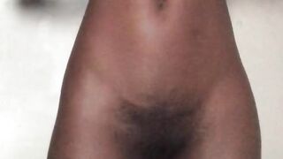 Hot black oiled up from head to toe