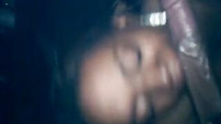 Youthful black teen gets large facial