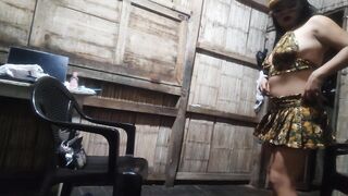 MILITARY WOMAN NEWLY RETURNED FROM VACATION SHOWS OFF HER BAZOOKAS FOR THE BOSS