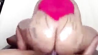 Large Butt Black Gets Hard Banging By Large Ebony Dong