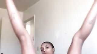 Black showing her soles