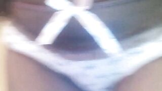 Black in brown panty? Superb