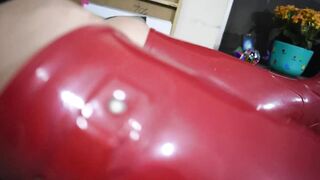 Milking day with lengthy nails & red rubber boots