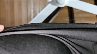 My Curly Twat got So SMELLY after GYM - I Made My Boyfriend SNIFF and WANK