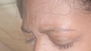 Cute Black Unfathomable Mouth Void urine Oral job Training