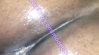 Black large booty getting backshots