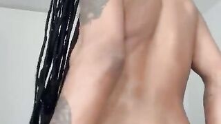 Cute nude Latin chick girll masturbating in her room