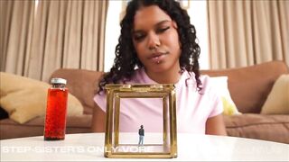 Step-sister's Solely Vore- Black Femdom-goddess Luna Law shrinks u, make u cum in the palm of her hand an