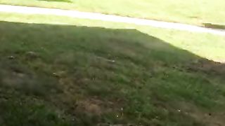 Public see through Shirt Flash